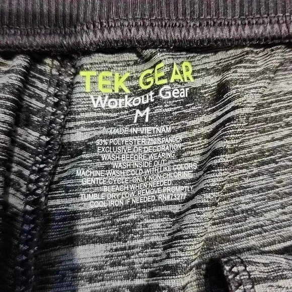 Tek Gear Women's Drytek Mid Rise Drawstring Running Shorts Heather Gray Medium - Picture 4 of 6